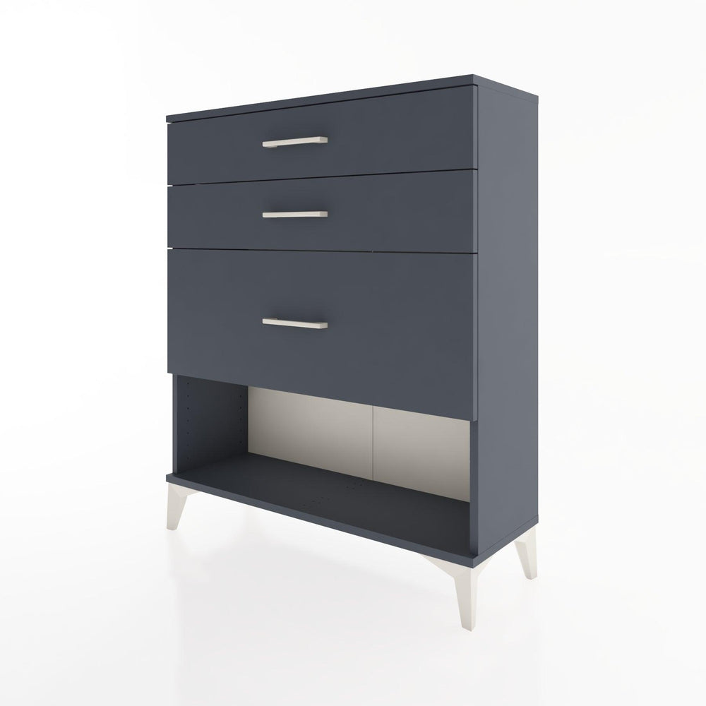 Woodntry Modular Dresser Anthracite 88x30x94 cm with Drawers and Shelves CR15-2