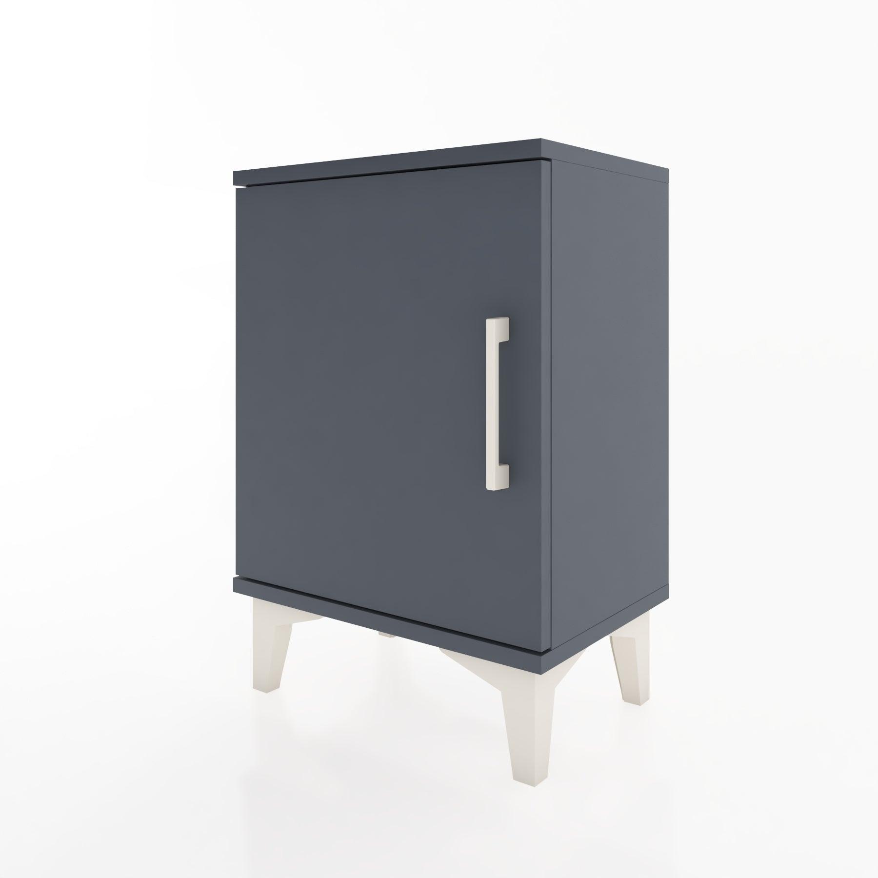 Woodntry Modüler Komodin Tek Kapaklı 44x30x52 cm Antrasit - Woodntry