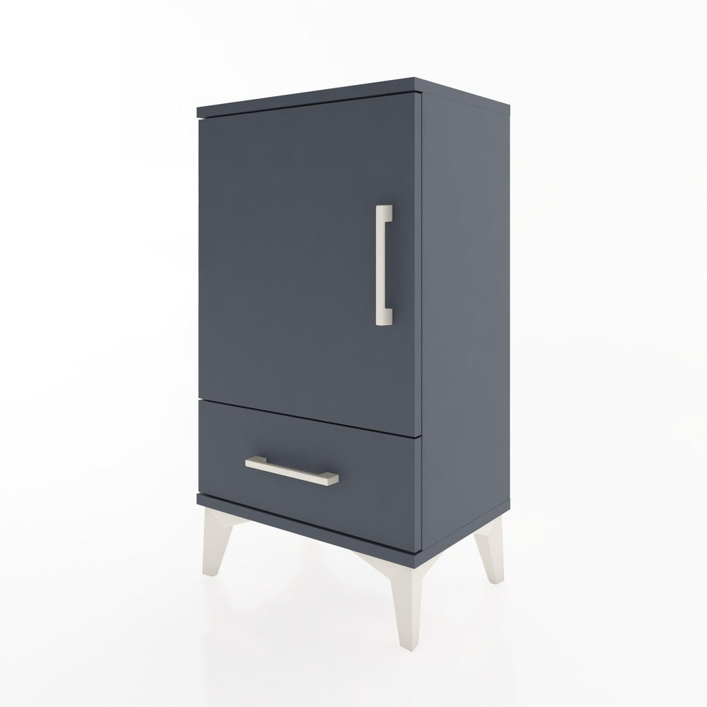 Woodntry Modüler Komodin Çekmece ve Kapaklı V3 44x30x68 cm Antrasit - Woodntry