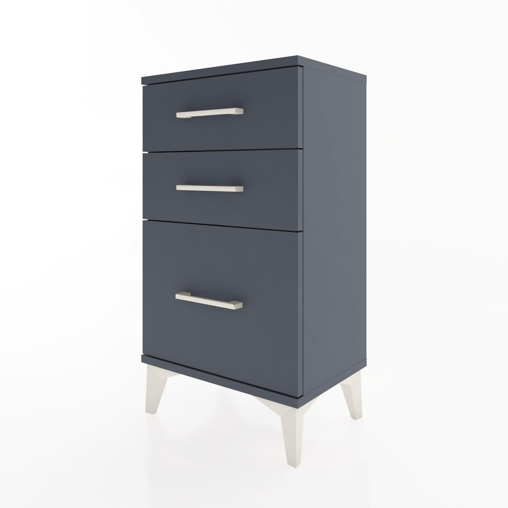 Woodntry Modüler Komodin Üç Çekmeceli V2 44x30x68 cm Antrasit - Woodntry