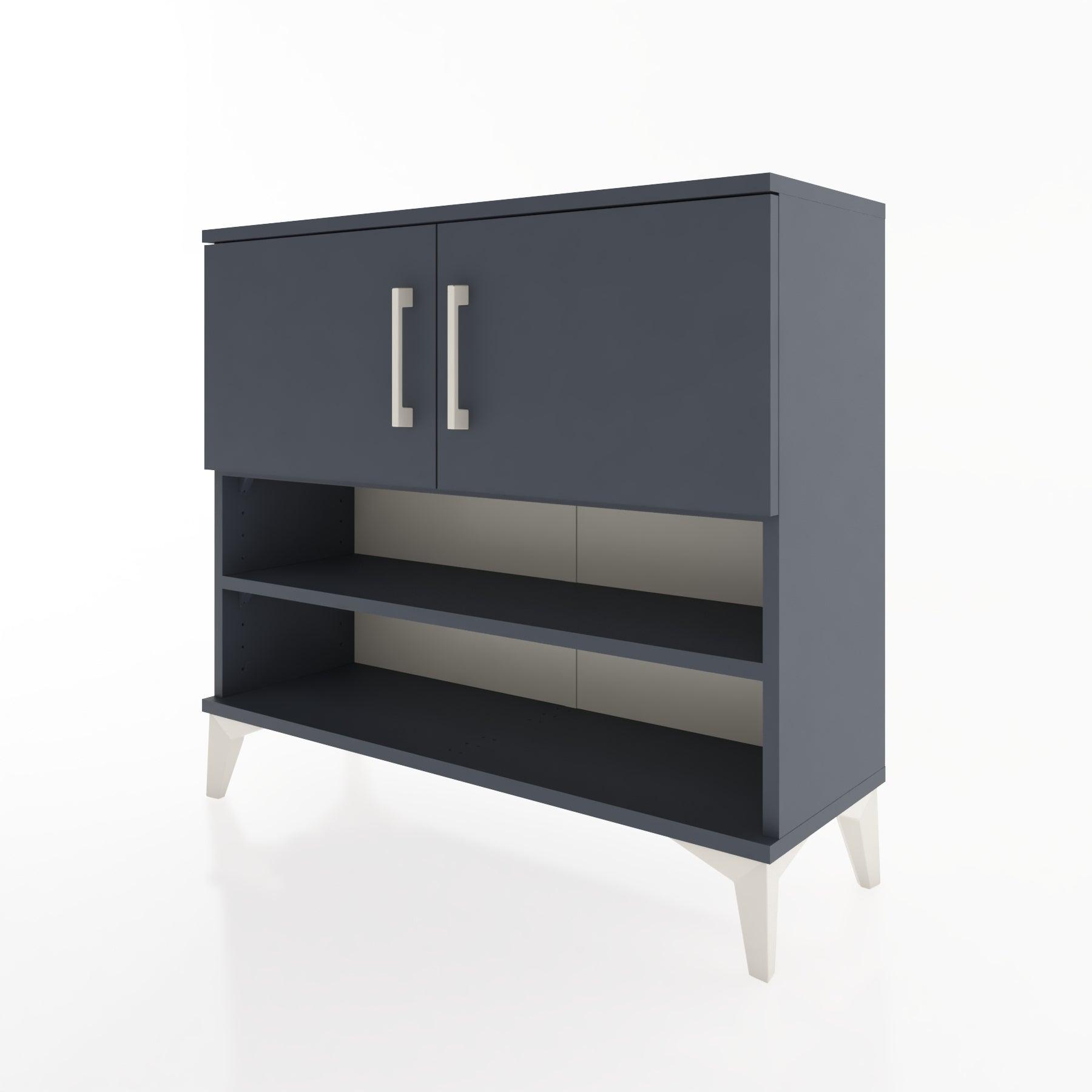 Woodntry Modüler Şifonyer İki Kapak ve Raflı V2 88x30x68 cm Çam - Woodntry