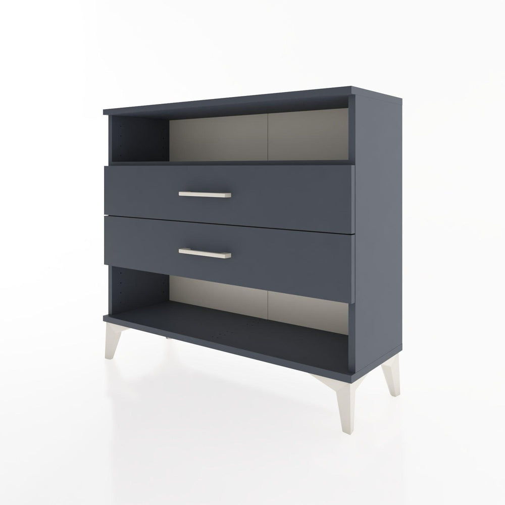 Woodntry Modüler Şifonyer İki Çekmeceli V3 88x30x68 cm Antrasit - Woodntry