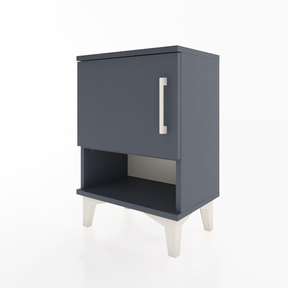 Woodntry Modüler Komodin Tek Kapak ve Raflı 44x30x52 cm Antrasit - Woodntry