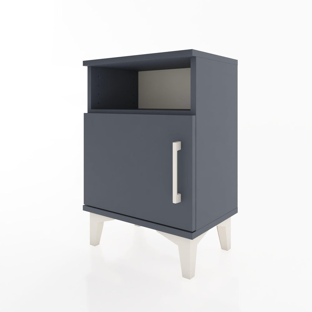 Woodntry Modüler Komodin Raf ve Tek Kapaklı 44x30x52 cm Antrasit - Woodntry