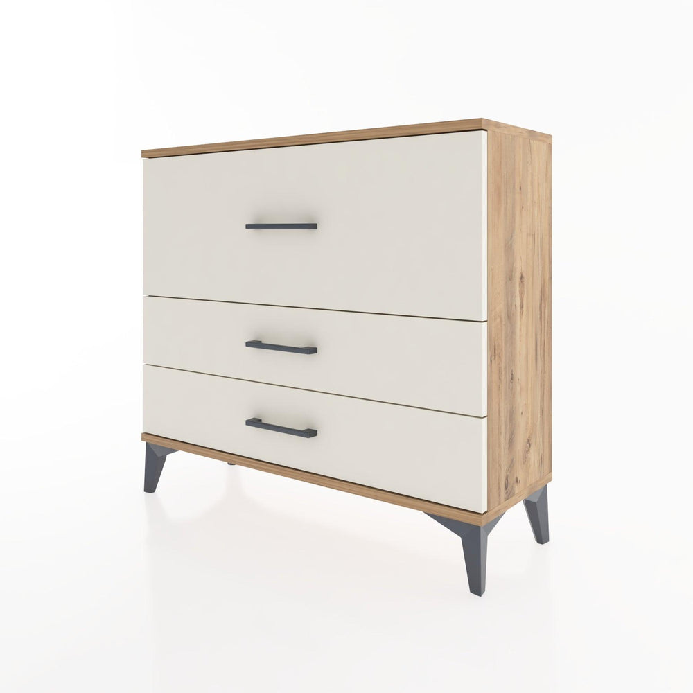 Woodntry Modüler Şifonyer Üç Çekmeceli V4 88x30x68 cm Çam - Woodntry