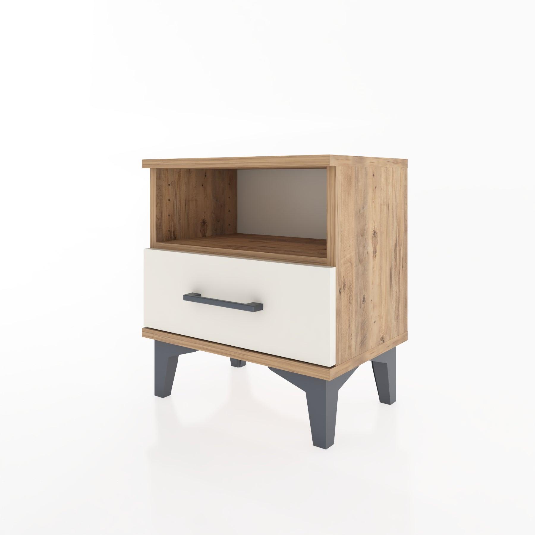 Woodntry Modüler Komodin Raf ve Çekmece 44x30x36 cm Çam - Woodntry