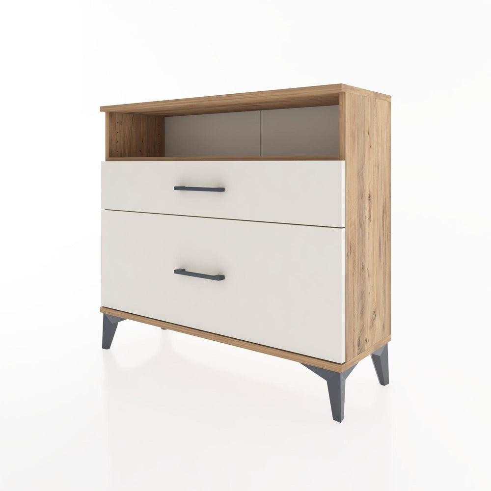 Woodntry Modüler Şifonyer İki Çekmeceli V6 88x30x68 cm Çam - Woodntry