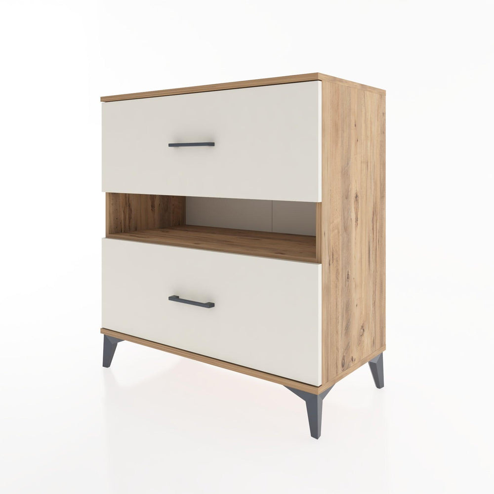 Woodntry Modular Dresser Pine 88x44x84 cm with Drawers and Shelves CR2-3