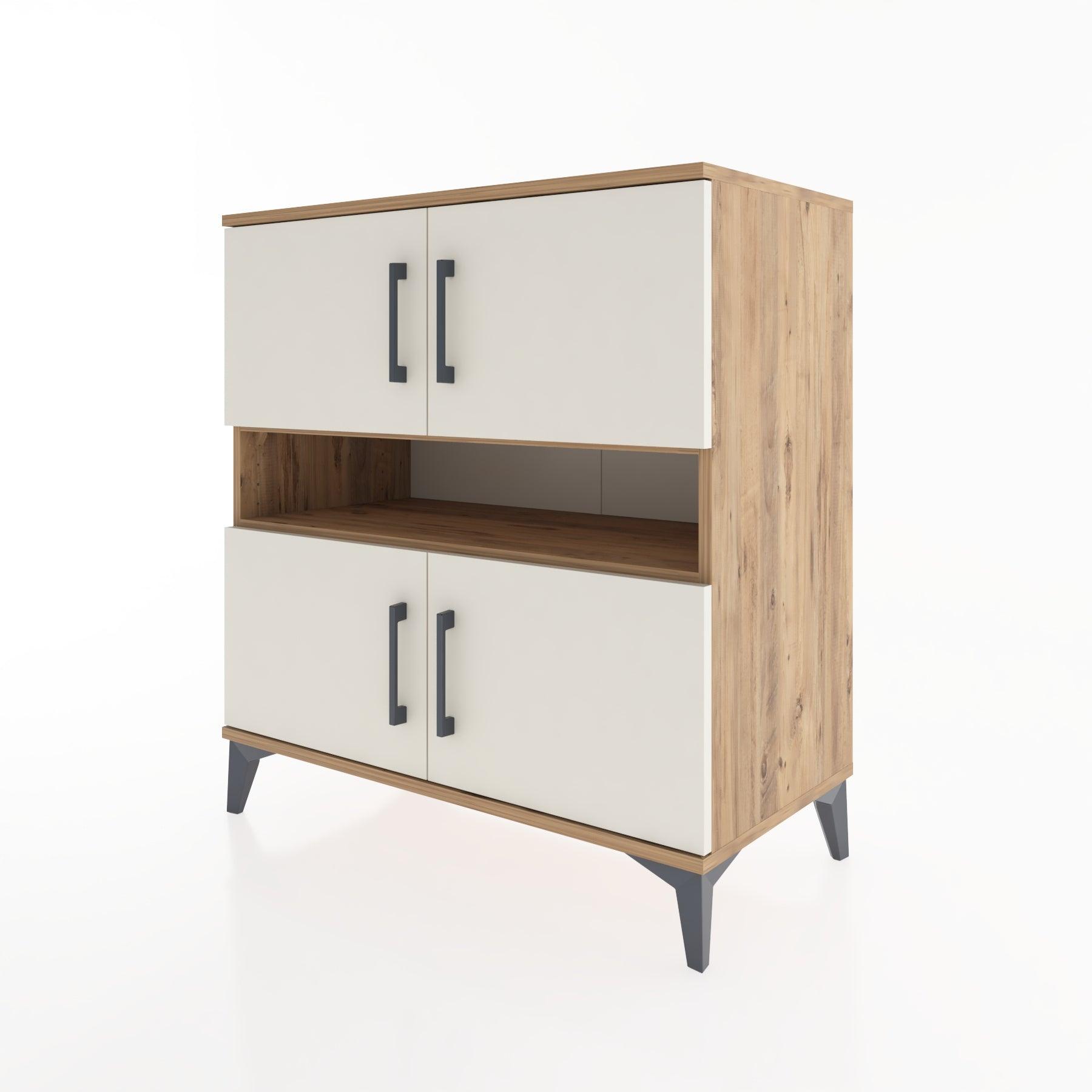Woodntry Modular Dresser Pine 88x44x84 cm with Cover and Shelf KR104-3