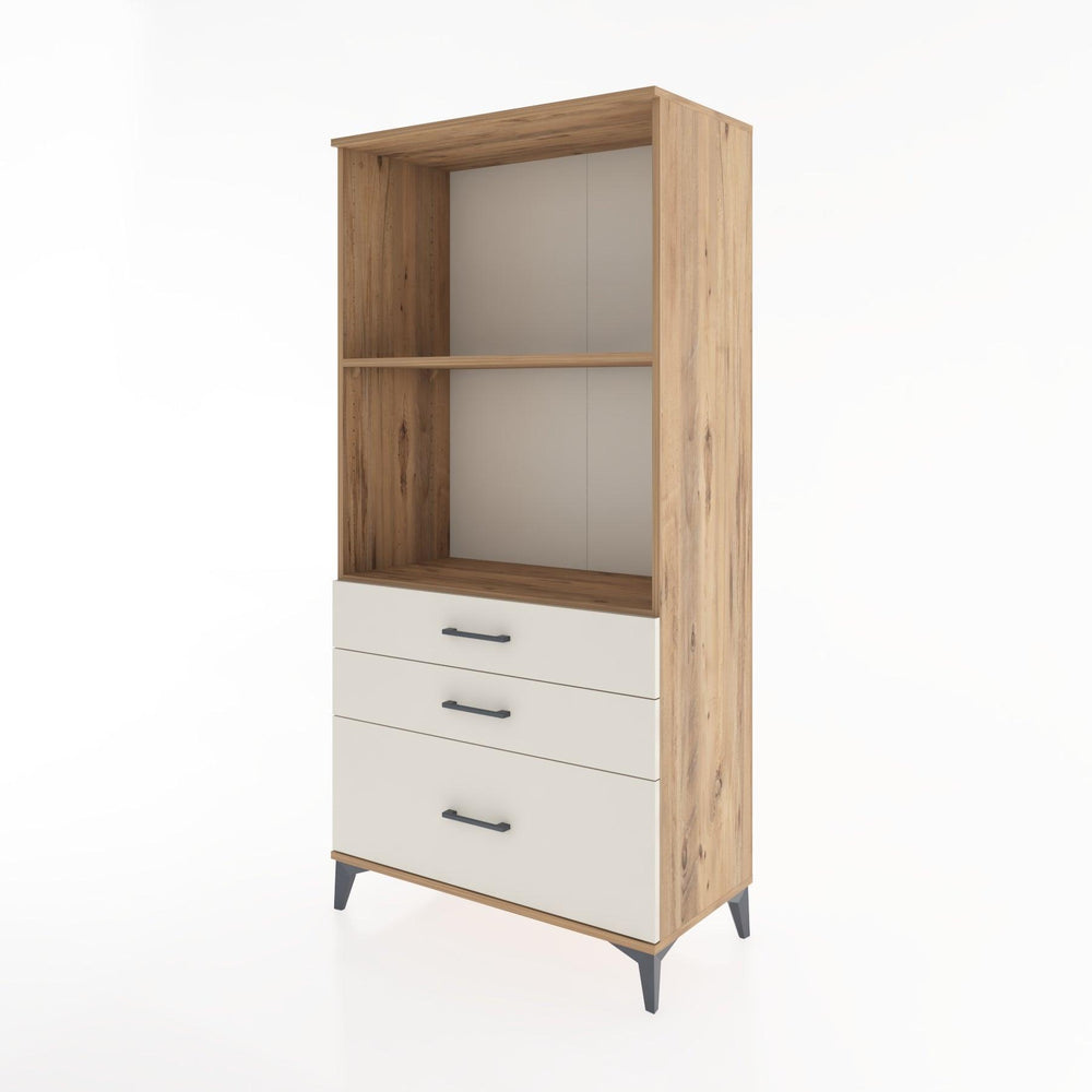 Woodntry Modular Cabinet Pine 88x44x170 cm with Drawers and Shelves CR42-3