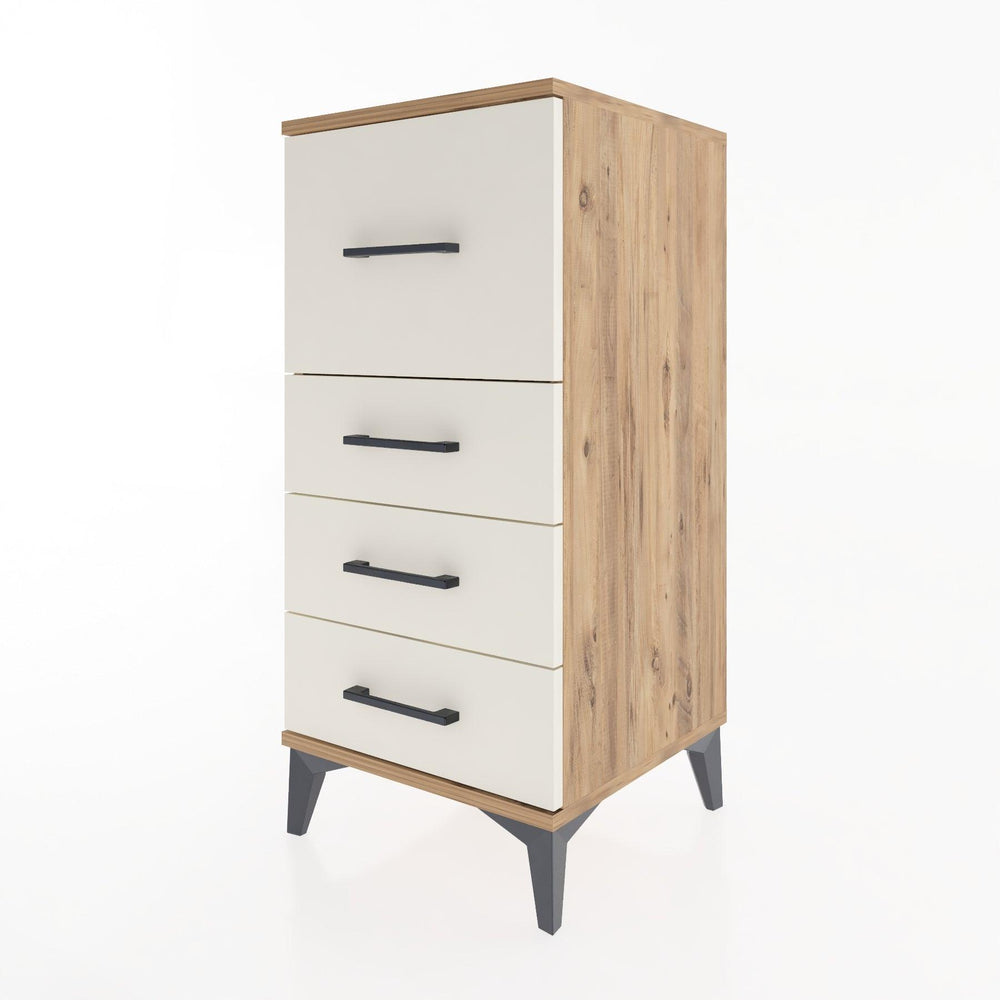 Woodntry Modular Nightstand Pine 44x44x84 cm Drawer C1-3