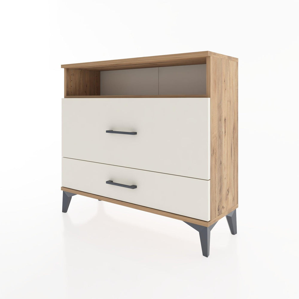 Woodntry Modüler Şifonyer İki Çekmeceli V7 88x30x68 cm Çam - Woodntry