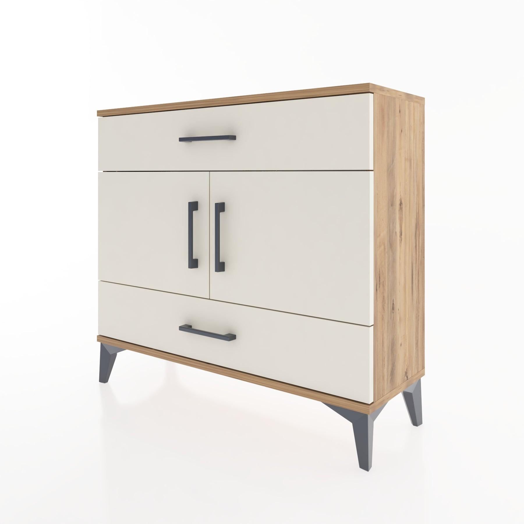 Woodntry Modüler Şifonyer Çekmece ve Kapaklı T2 88x30x94 cm Çam - Woodntry