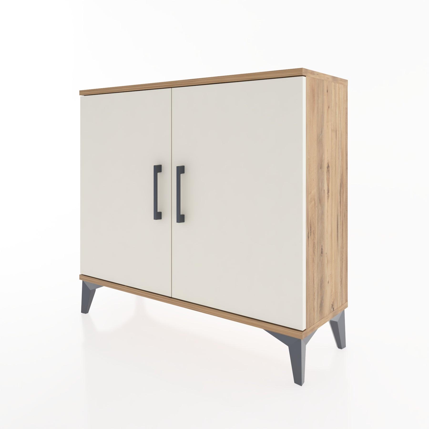 Woodntry Modüler Şifonyer İki Kapaklı V1 88x30x68 cm Çam - Woodntry