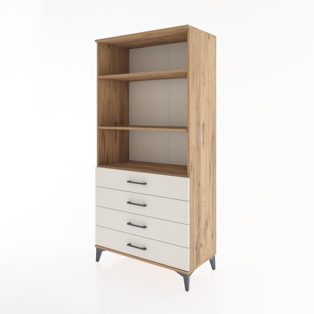 Woodntry Modular Cabinet Pine 88x44x170 cm with Drawers and Shelves CR36-3