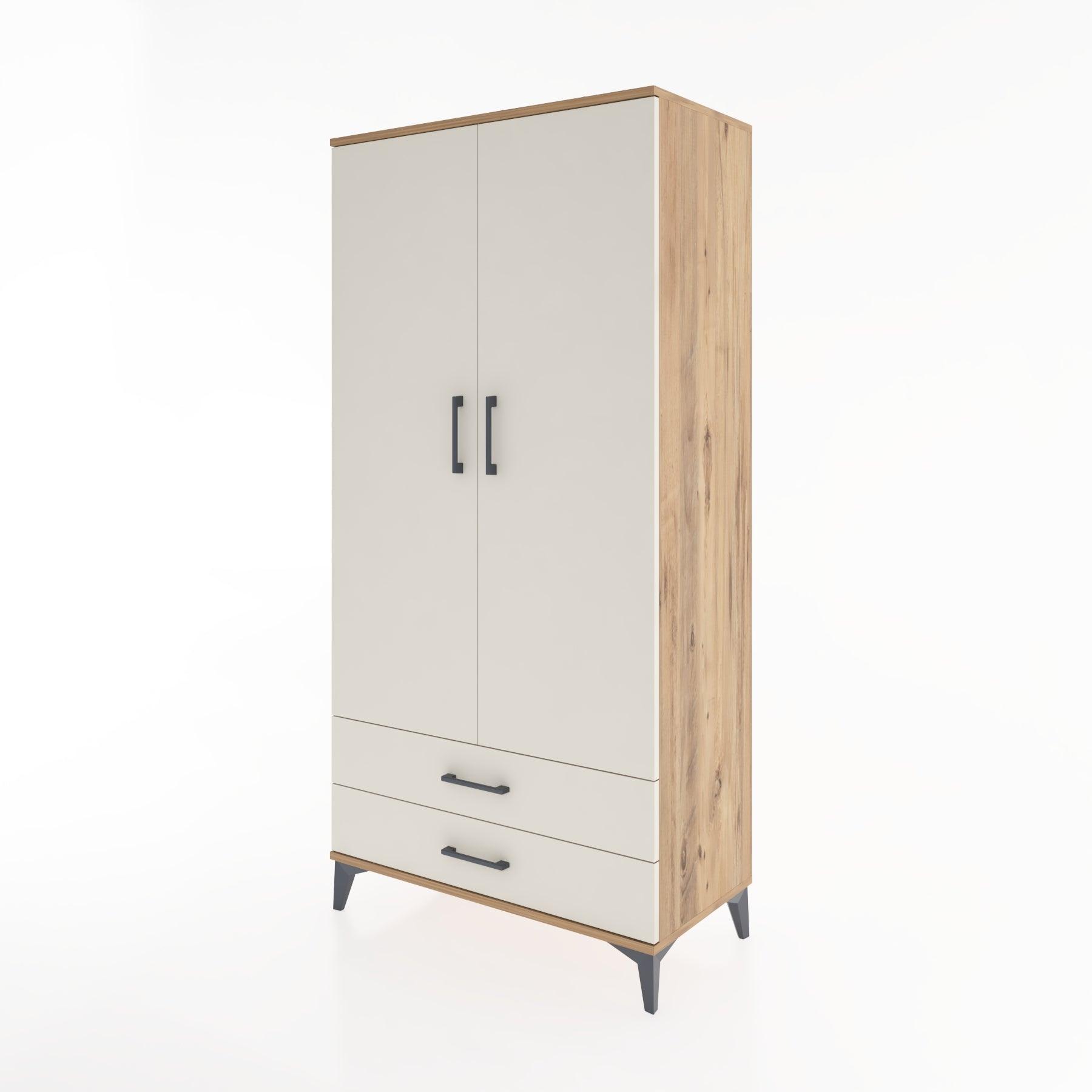 Woodntry Modular Cabinet Pine 88x44x170 cm with Doors and Drawers KC7-3
