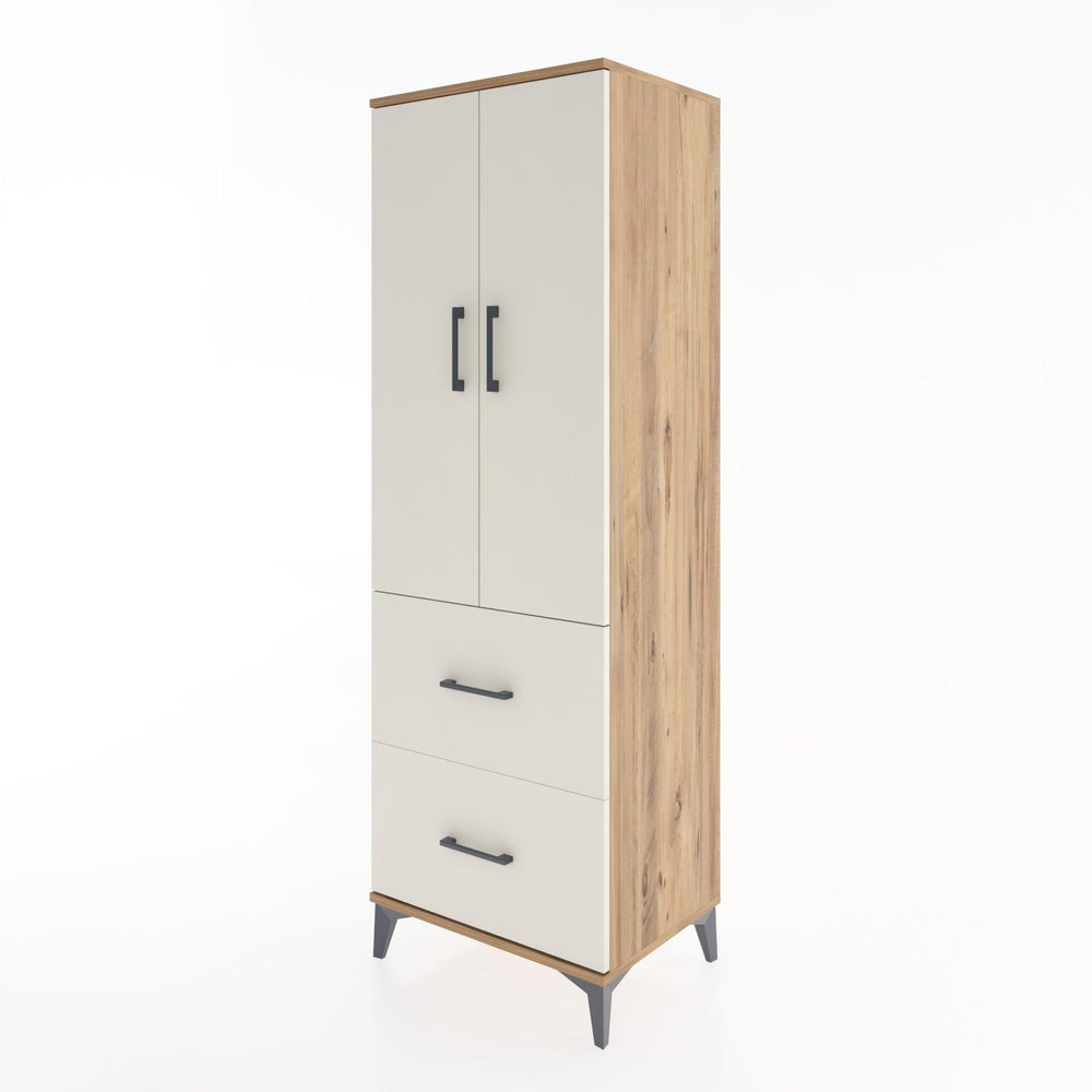 Woodntry Modular Cabinet Pine 60x44x170 cm with Doors and Drawers KC21-3