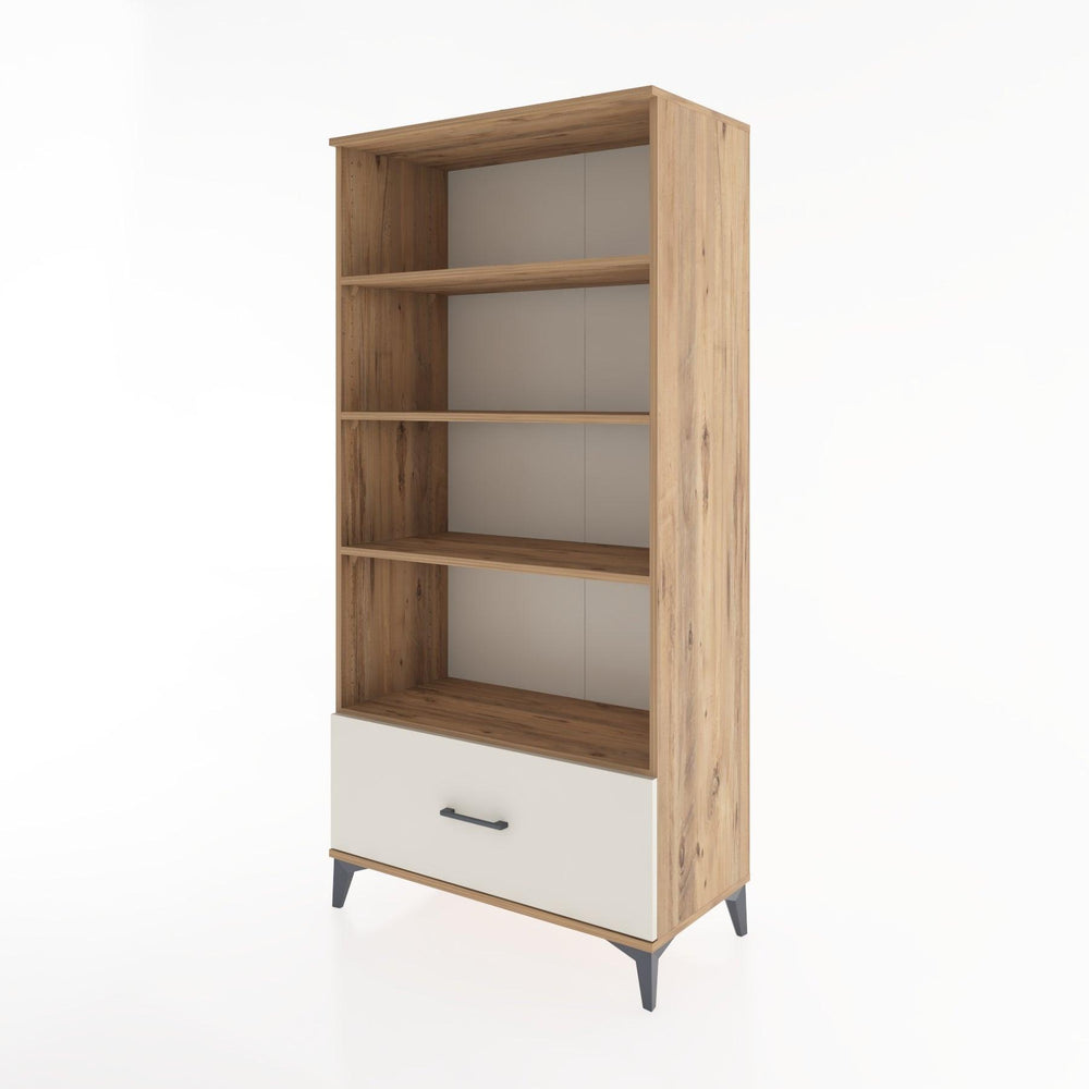 Woodntry Modüler Dolap Çam 88x44x170 cm Çekmeceli ve Raflı CR44-3