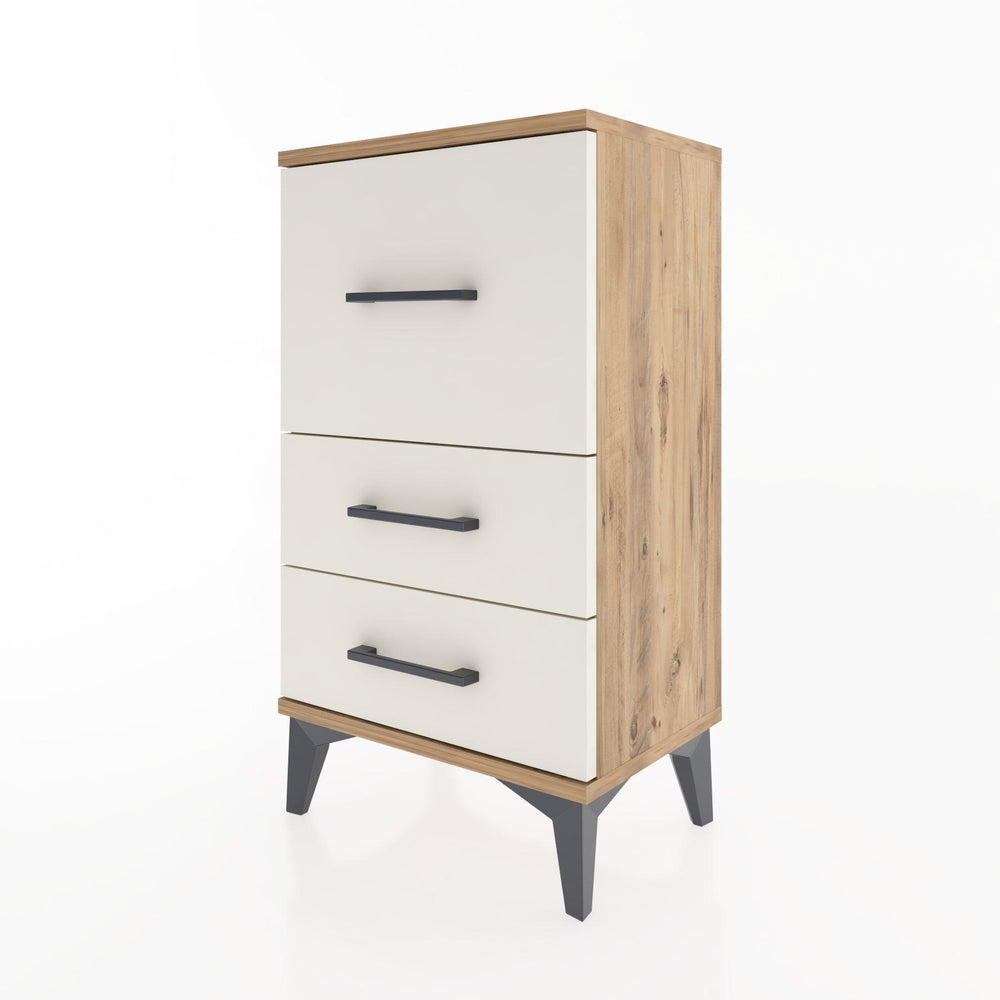 Woodntry Modüler Komodin Üç Çekmeceli V1 44x30x68 cm Çam - Woodntry