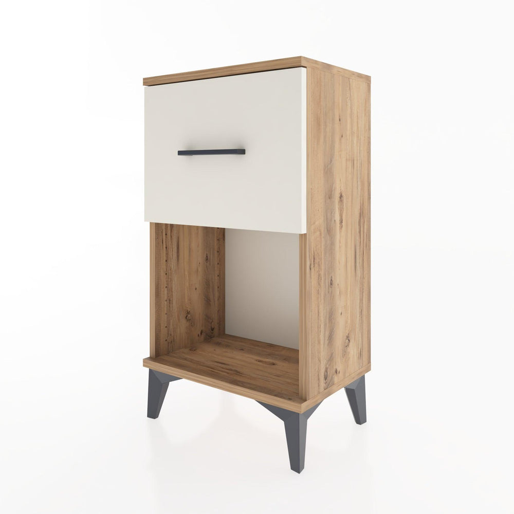 Woodntry Modüler Komodin Tek Çekmece ve Raflı V1 44x30x68 cm Çam - Woodntry