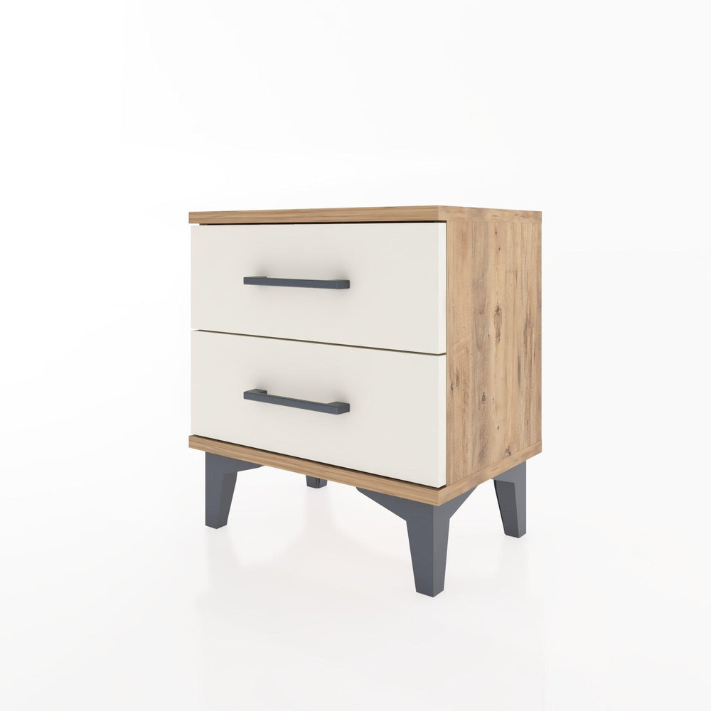 Woodntry Modüler Komodin İki Çekmeceli 44x30x36 cm Çam - Woodntry