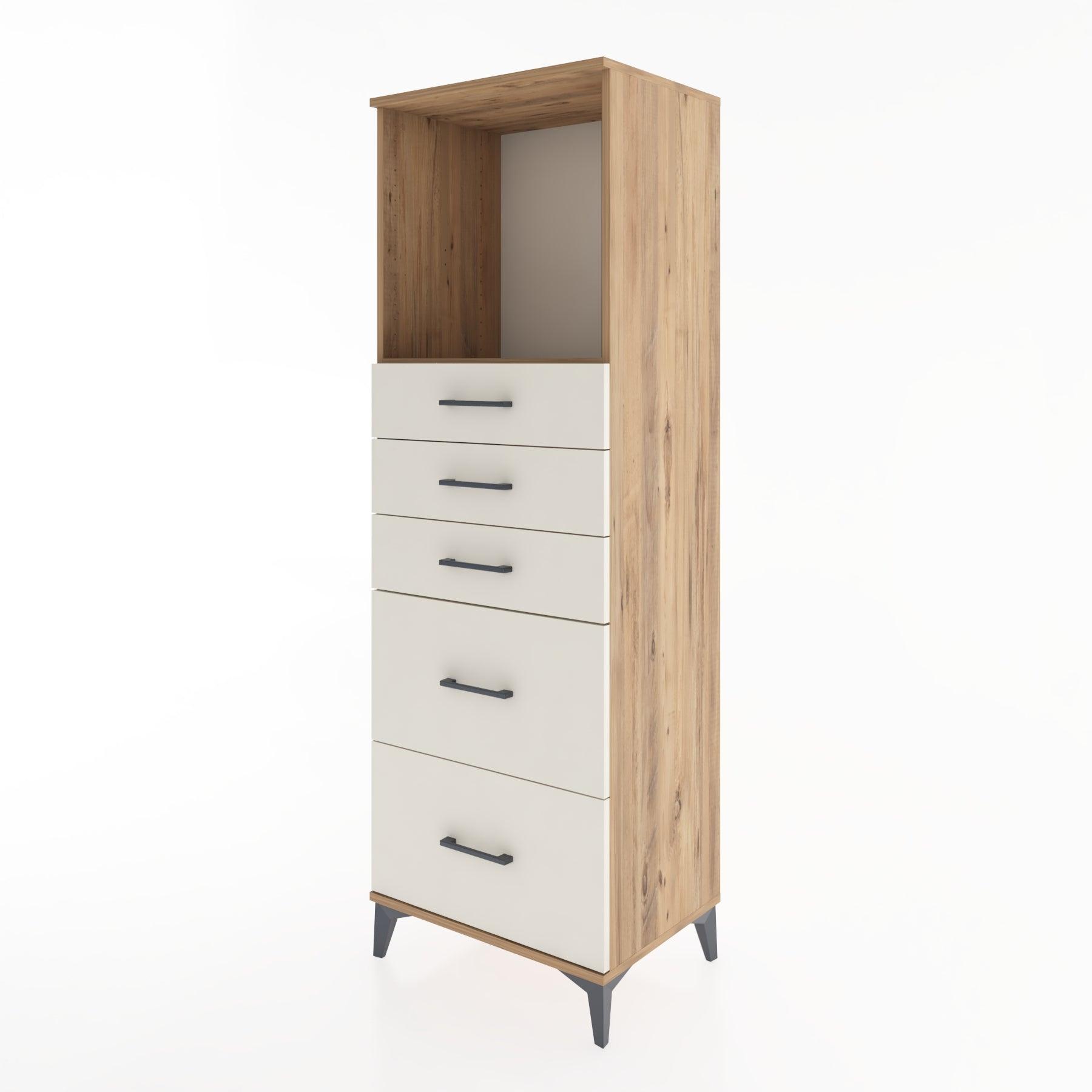 Woodntry Modular Cabinet Pine 60x44x170 cm with Drawers and Shelves CR45-3