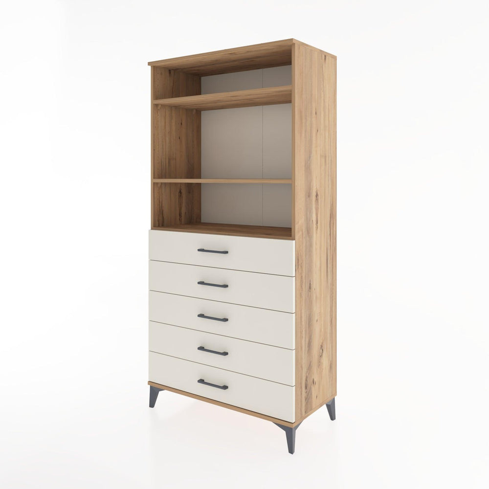 Woodntry Modular Cabinet Pine 88x44x170 cm with Drawers and Shelves CR35-3