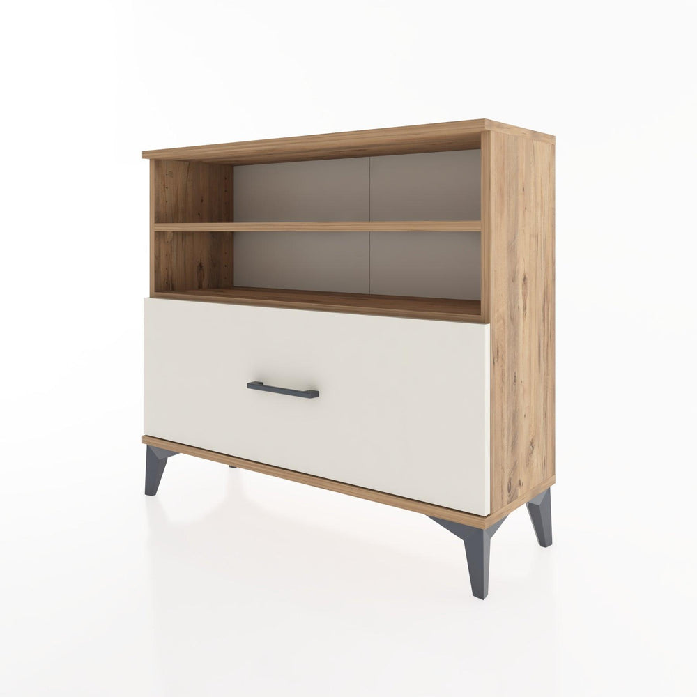 Woodntry Modüler Şifonyer Raf ve Çekmece V1 88x30x68 cm Çam - Woodntry