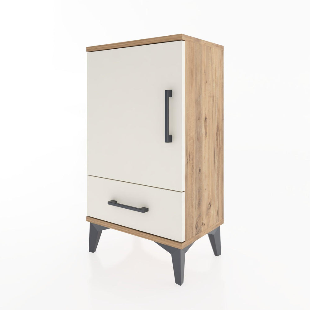 Woodntry Modüler Komodin Çekmece ve Kapaklı V3 44x30x68 cm Çam - Woodntry