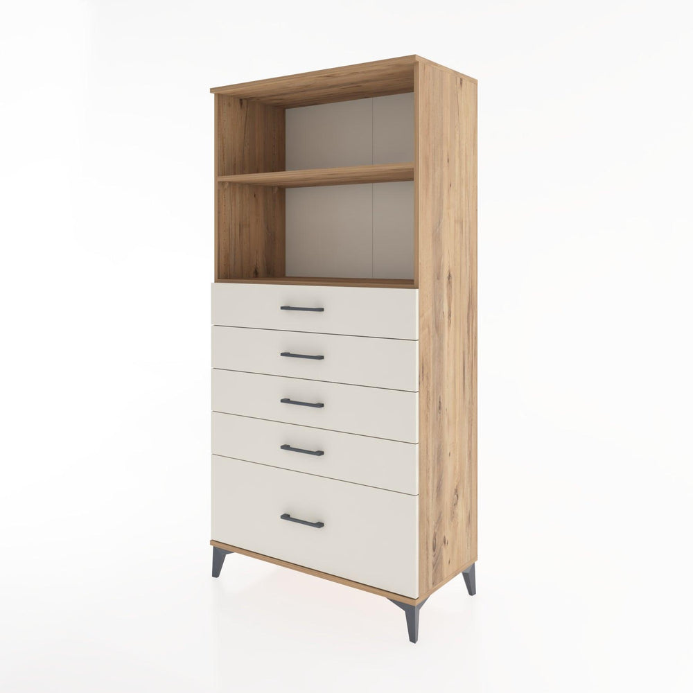 Woodntry Modular Cabinet Pine 88x44x170 cm with Drawers and Shelves CR40-3