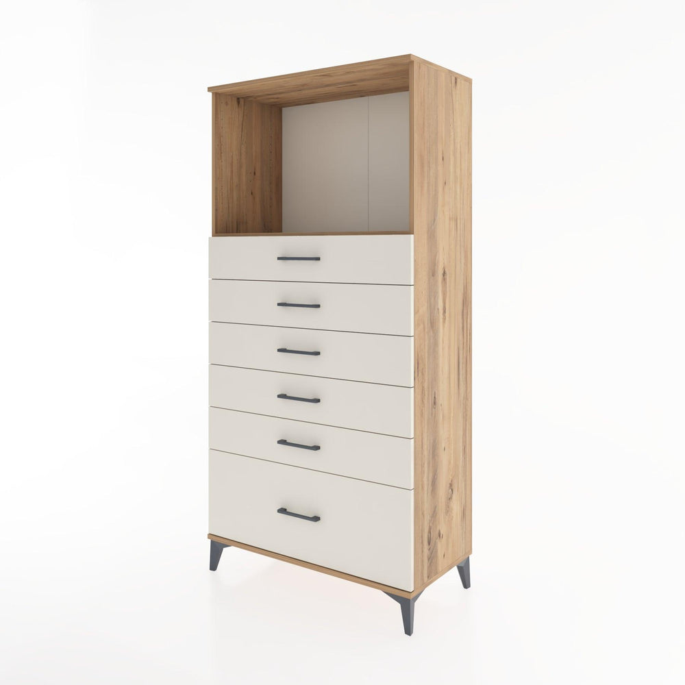 Woodntry Modular Cabinet Pine 88x44x170 cm with Drawers and Shelves CR39-3