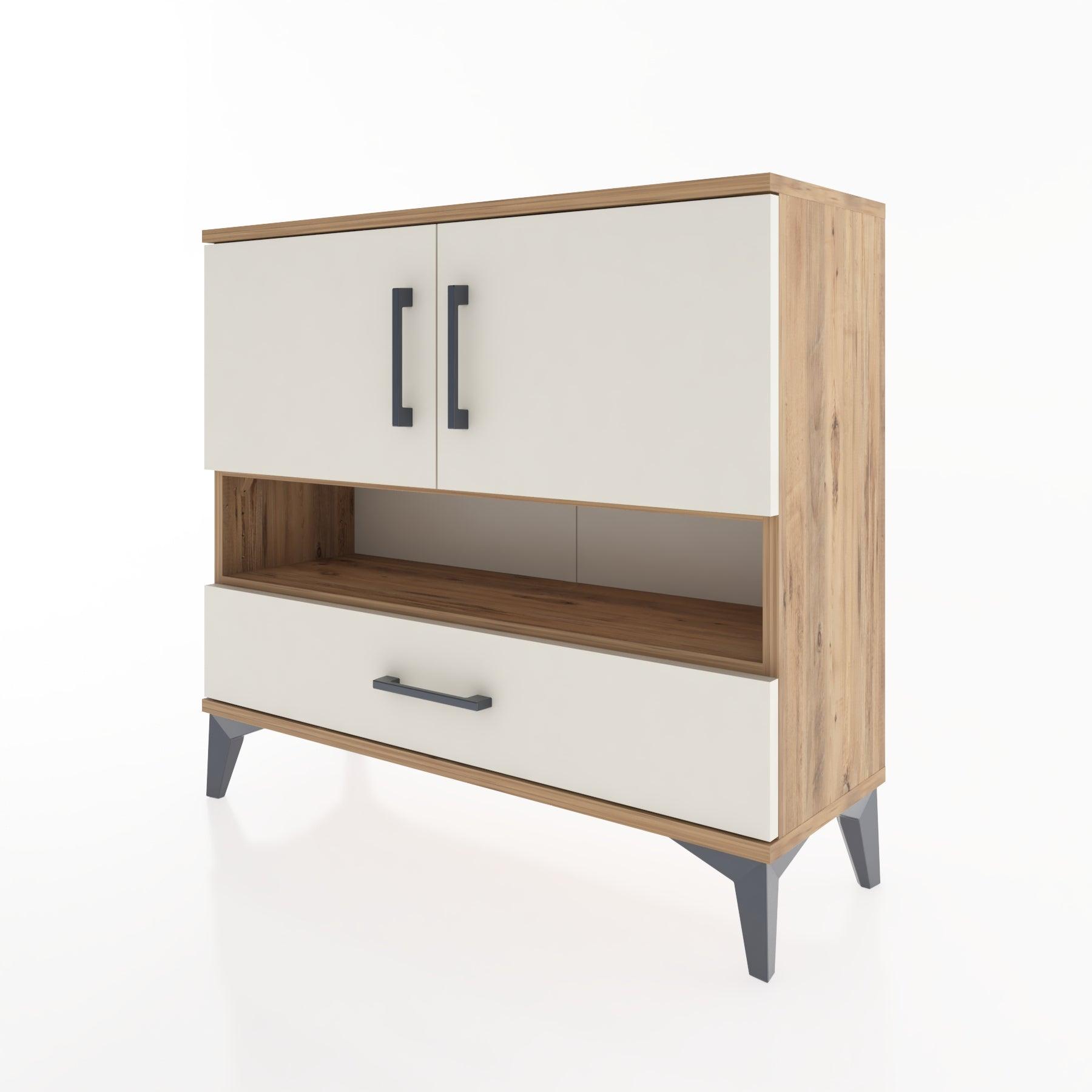 Woodntry Modüler Şifonyer Çam 88x30x68 cm Fonksiyonel F37-3