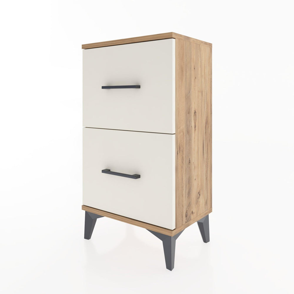 Woodntry Modüler Komodin İki Çekmeceli 44x30x68 cm Çam - Woodntry