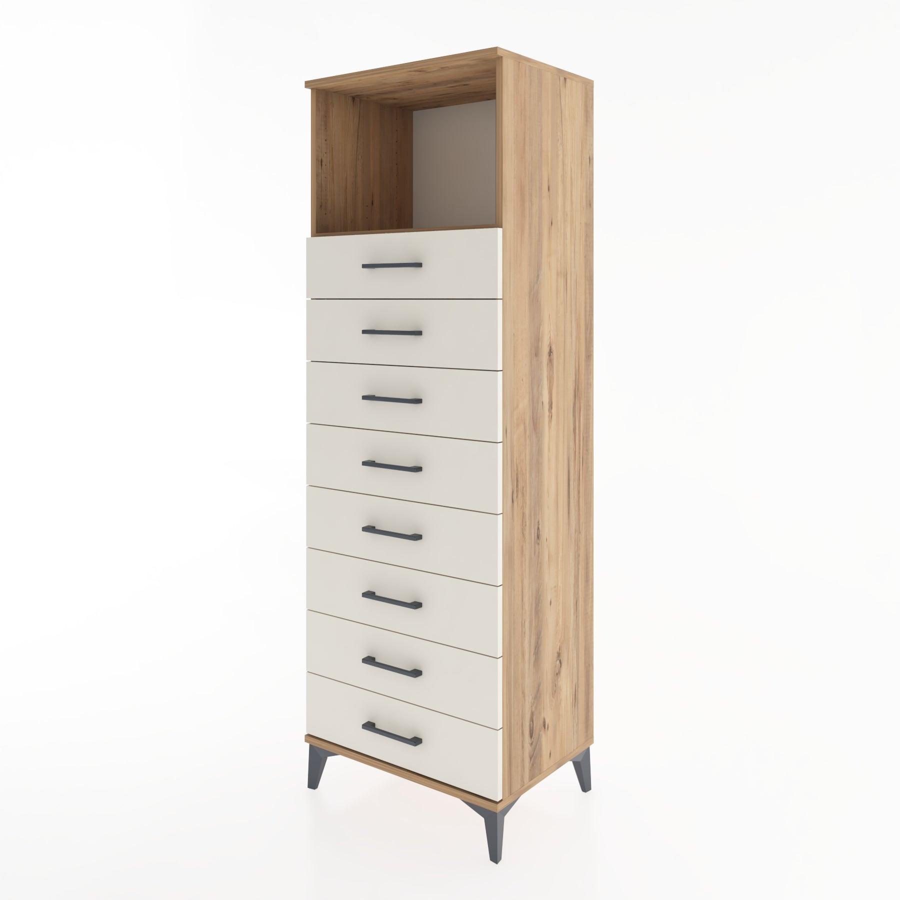 Woodntry Modular Cabinet Pine 60x44x170 cm with Drawers and Shelves CR32-3