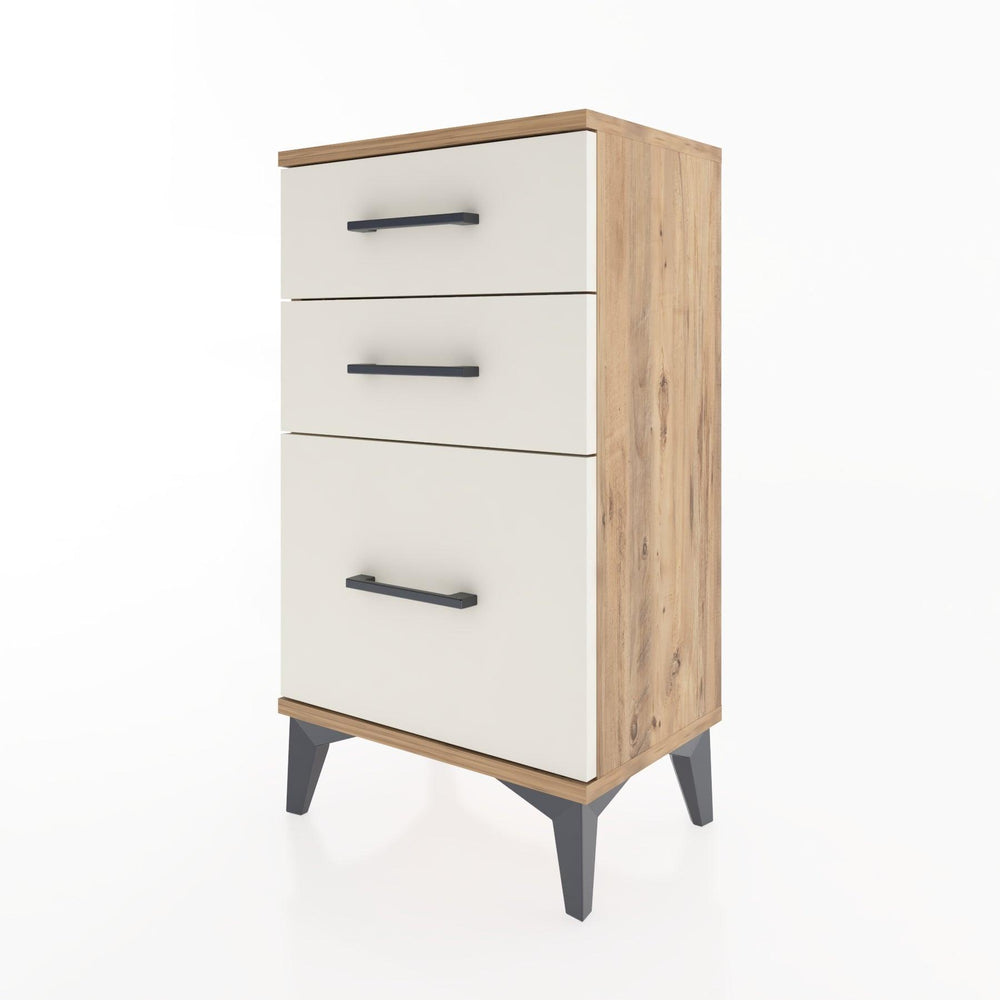 Woodntry Modüler Komodin Üç Çekmeceli V2 44x30x68 cm Çam - Woodntry