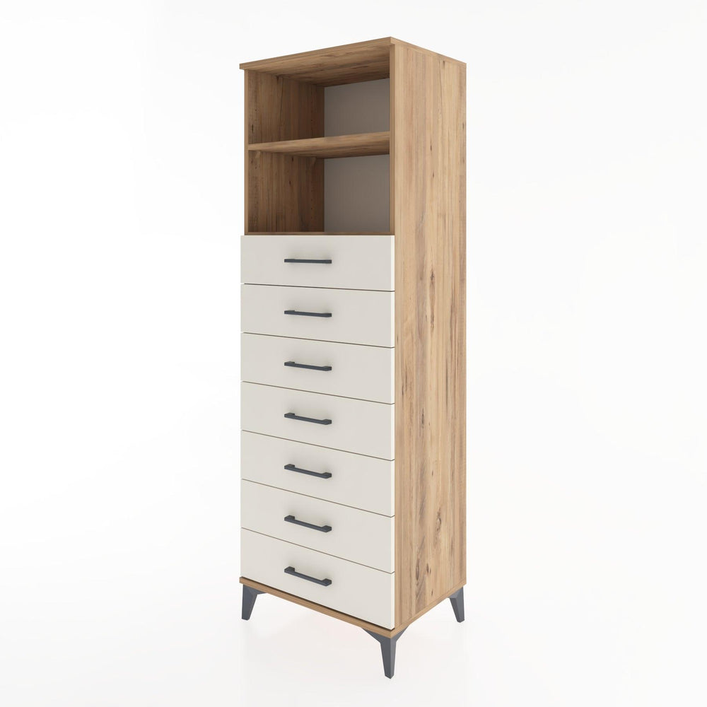 Woodntry Modular Cabinet Pine 60x44x170 cm with Drawers and Shelves CR33-3
