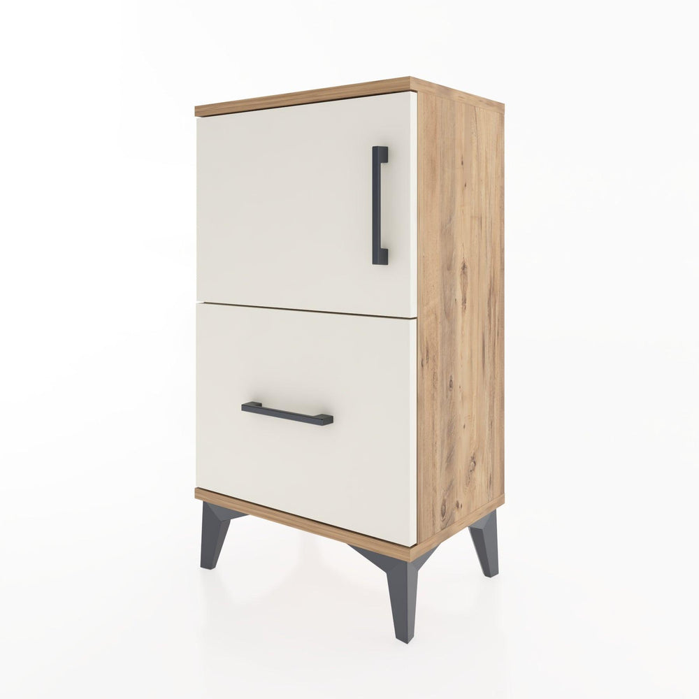 Woodntry Modüler Komodin Çekmece ve Kapaklı V2 44x30x68 cm Çam - Woodntry