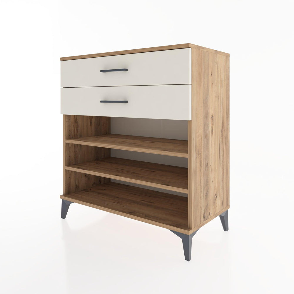 Woodntry Modular Dresser Pine 88x44x84 cm with Drawers and Shelves CR13-3