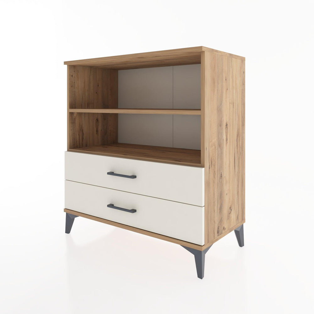 Woodntry Modüler Şifonyer Çam 88x44x84 cm Çekmeceli ve Raflı CR16-3