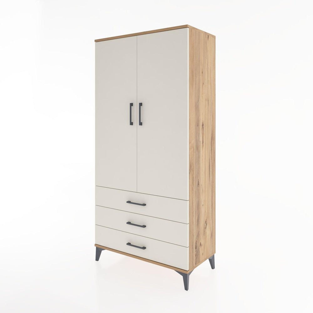 Woodntry Modular Cabinet Pine 88x44x170 cm with Doors and Drawers KC28-3