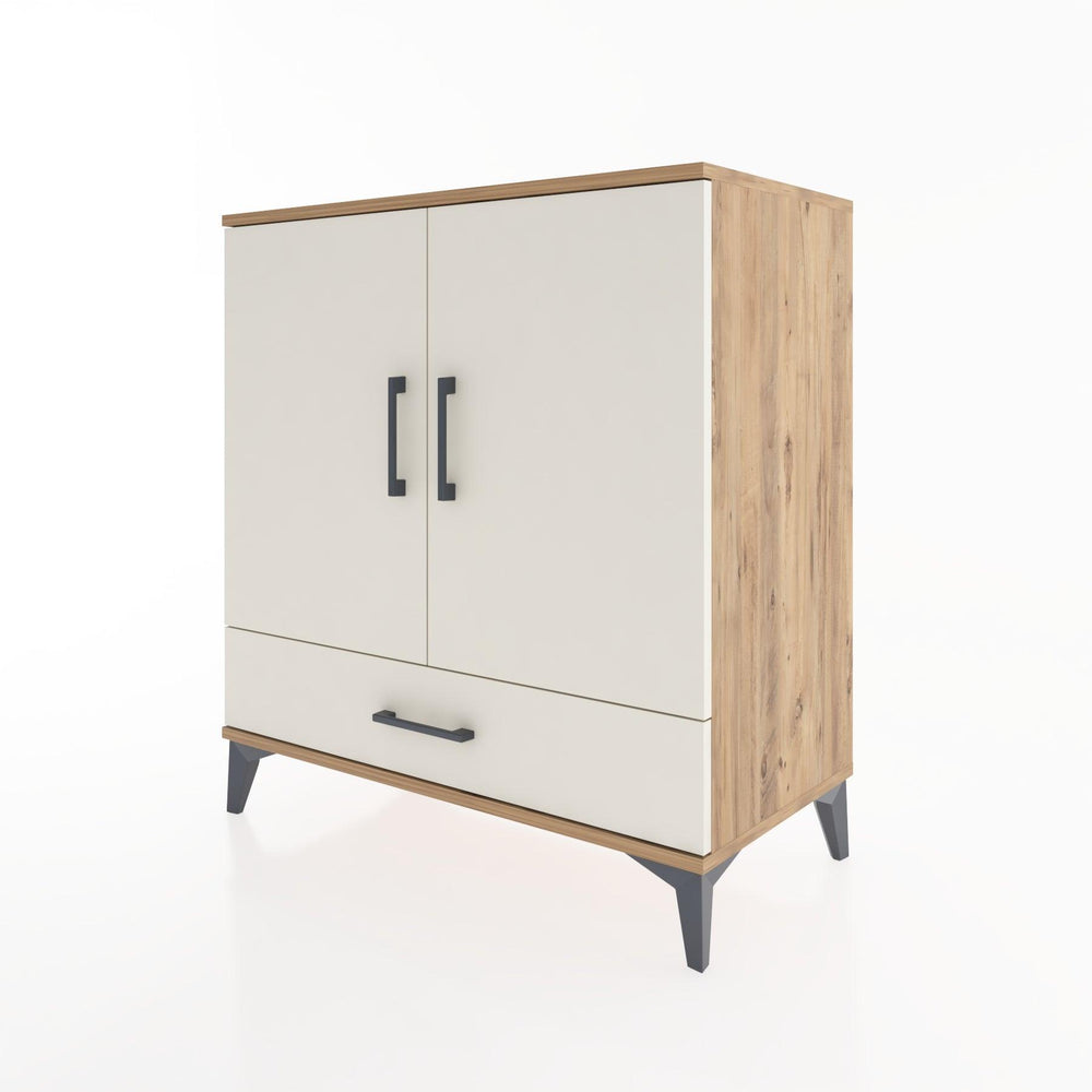 Woodntry Modüler Şifonyer Çam 88x44x84 cm Kapaklı ve Çekmeceli KC71-3