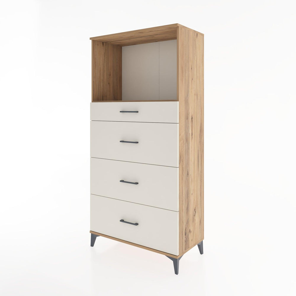 Woodntry Modular Cabinet Pine 88x44x170 cm with Drawers and Shelves CR51-3