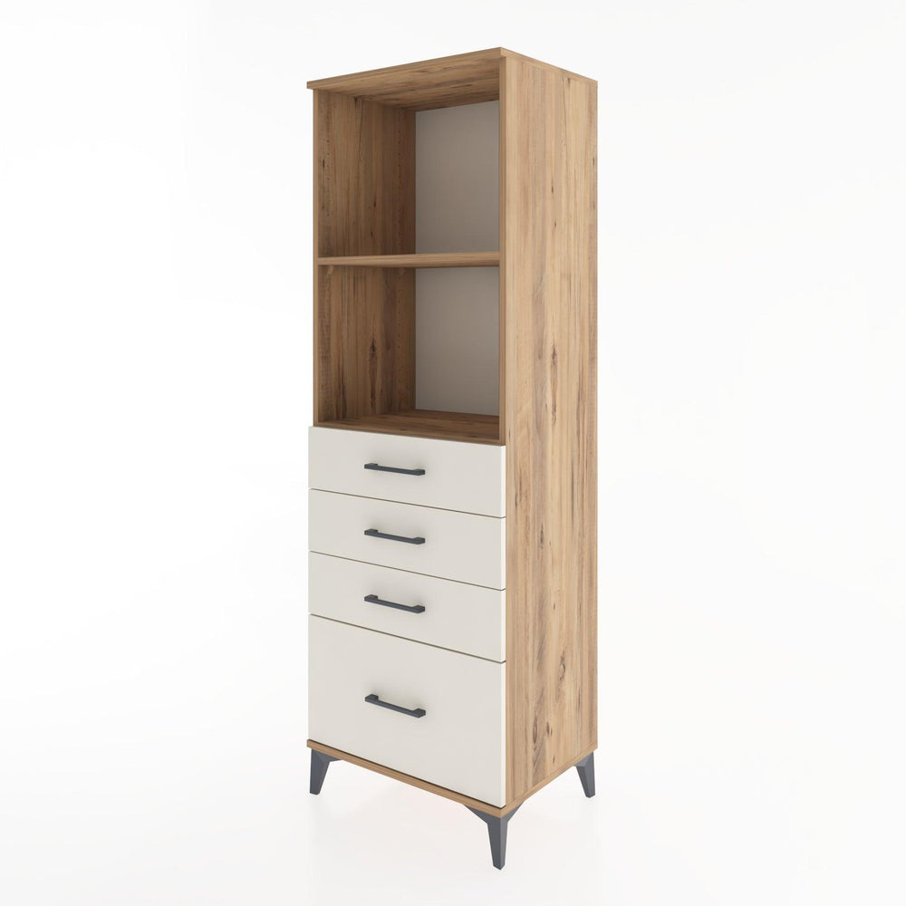 Woodntry Modular Cabinet Pine 60x44x170 cm with Drawers and Shelves CR41-3