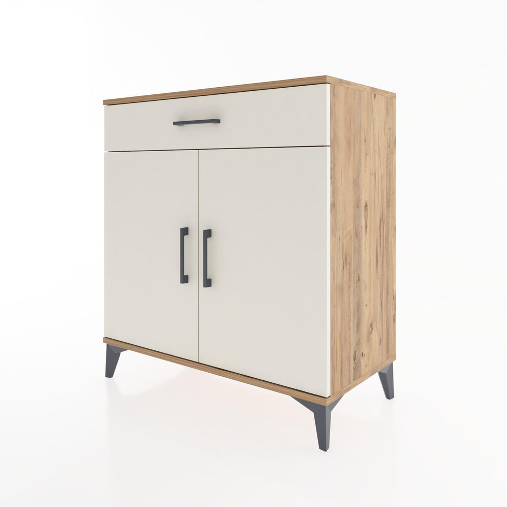 Woodntry Modüler Şifonyer Çam 88x44x84 cm Kapaklı ve Çekmeceli KC79-3