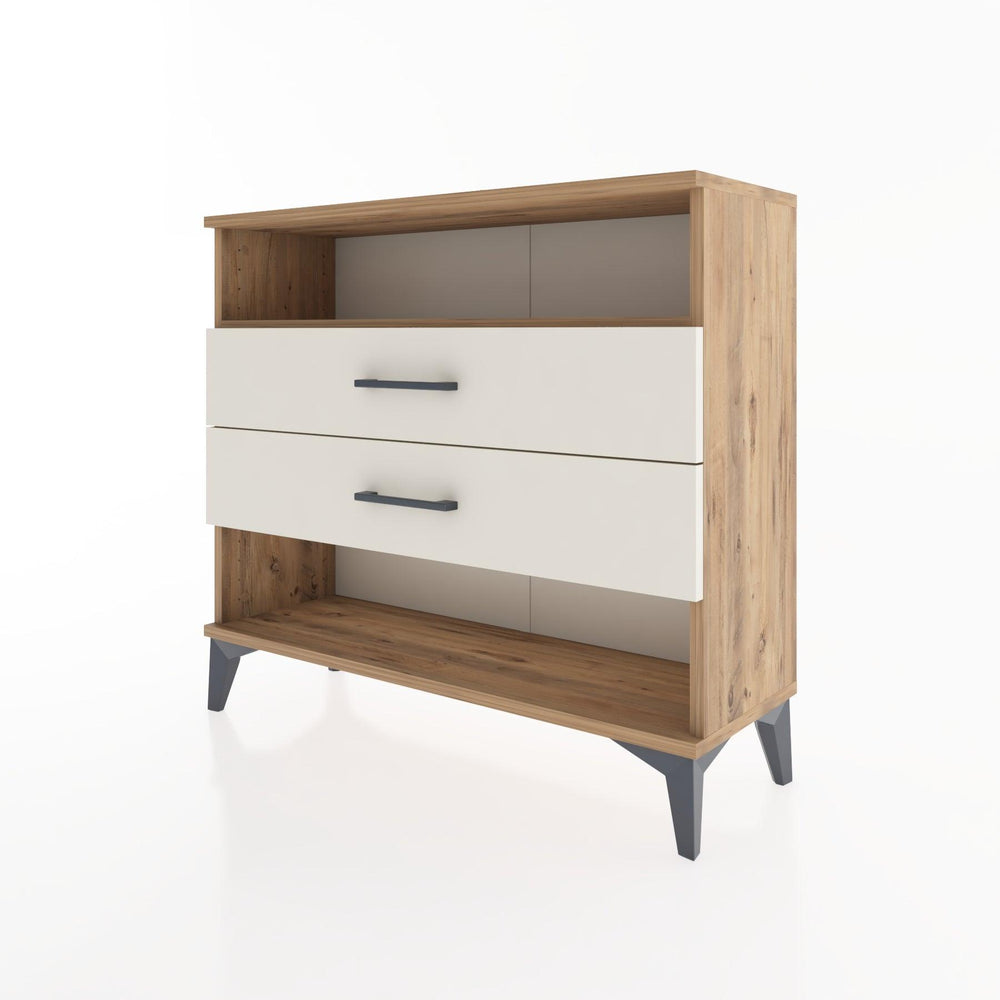 Woodntry Modüler Şifonyer İki Çekmeceli V3 88x30x68 cm Çam - Woodntry