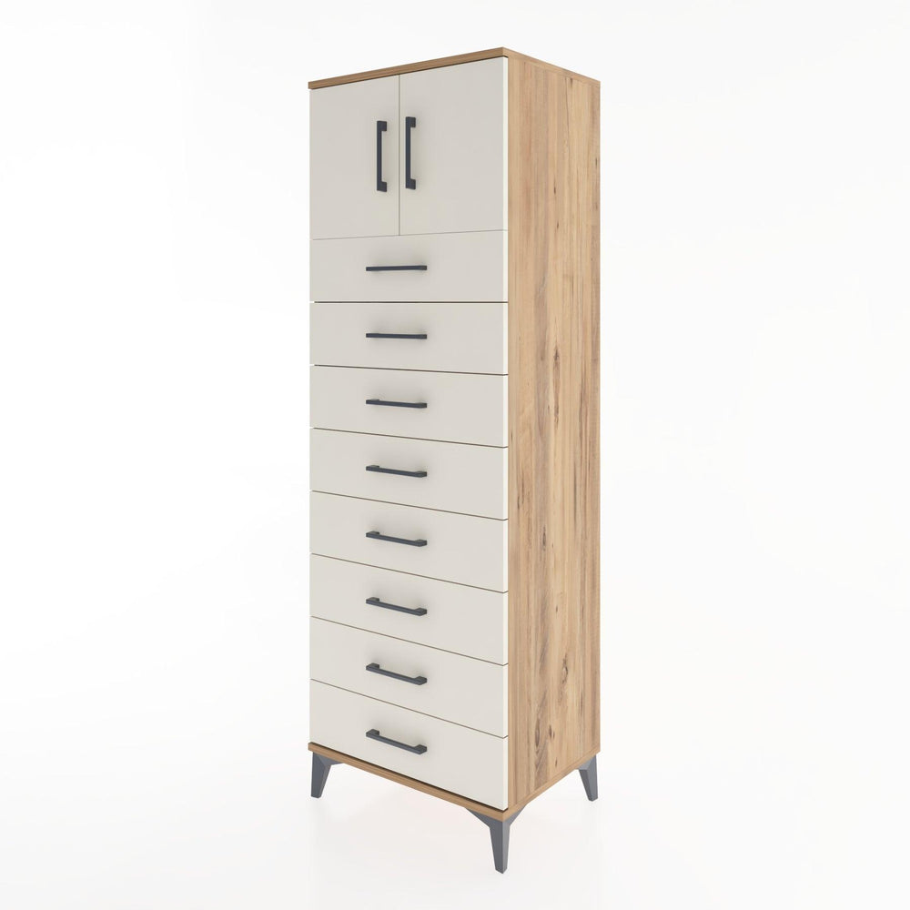 Woodntry Modular Cabinet Pine 60x44x170 cm with Doors and Drawers KC1-3