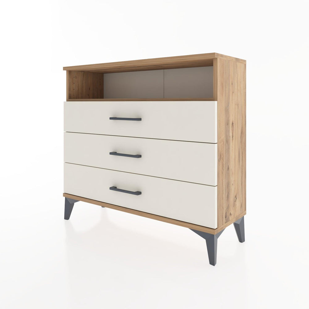 Woodntry Modüler Şifonyer Üç Çekmeceli V2 88x30x68 cm Çam - Woodntry