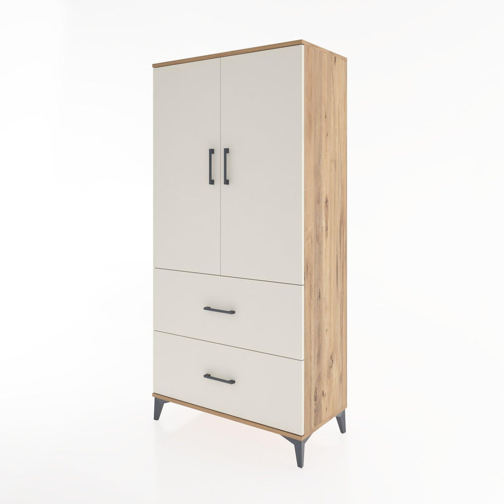 Woodntry Modular Cabinet Pine 88x44x170 cm with Doors and Drawers KC21-3