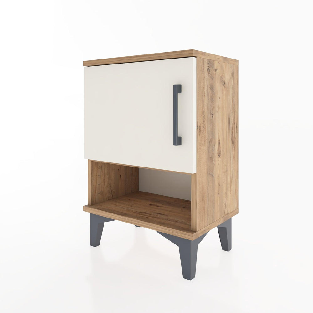 Woodntry Modüler Komodin Tek Kapak ve Raflı 44x30x52 cm Çam - Woodntry