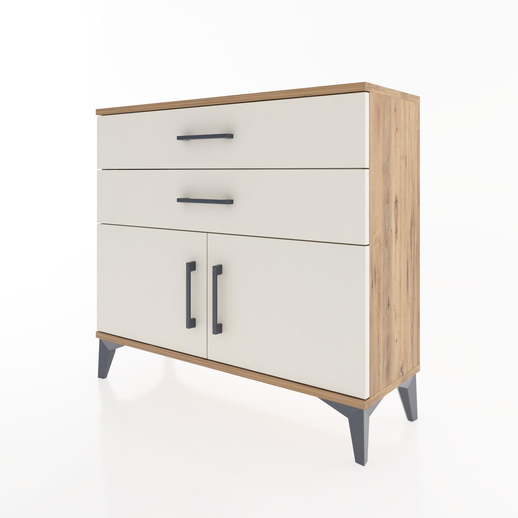 Woodntry Modüler Şifonyer Çekmece ve Kapaklı V4 88x30x68 cm Aytaşı - Woodntry